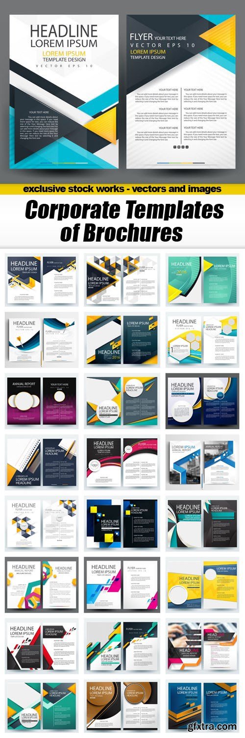 Corporate Templates of Brochures - 25xEPS