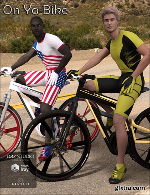 Bike Race Outfit for Super Bodysuit for Genesis 3 Male(s)