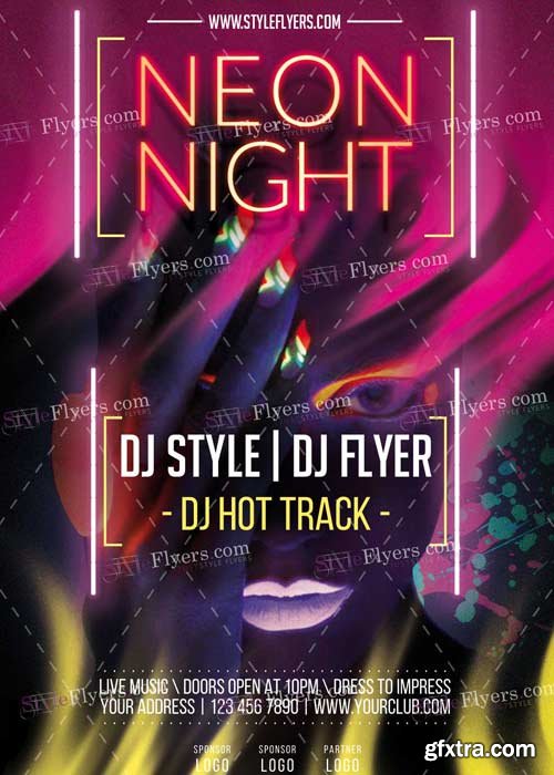 Neon V3 PSD Flyer Template