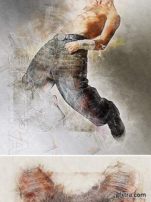 GraphicRiver - Soft Colored Pencil Photoshop Action 17485012