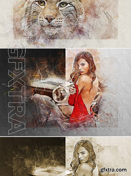 GraphicRiver - Soft Colored Pencil Photoshop Action 17485012