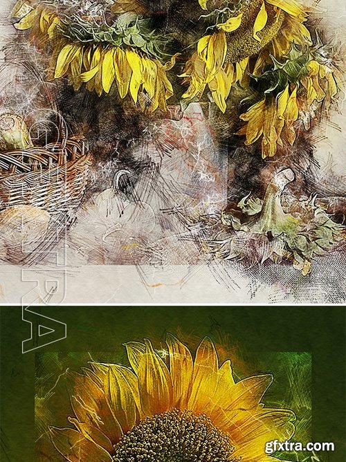 GraphicRiver - Soft Colored Pencil Photoshop Action 17485012