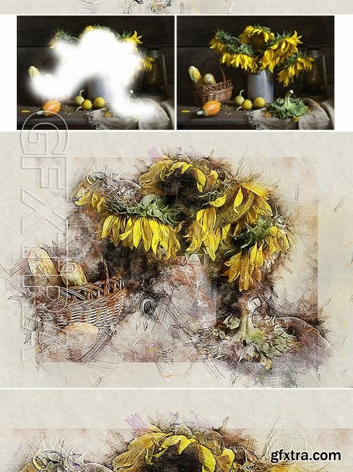 GraphicRiver - Soft Colored Pencil Photoshop Action 17485012