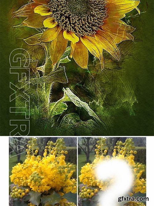 GraphicRiver - Soft Colored Pencil Photoshop Action 17485012