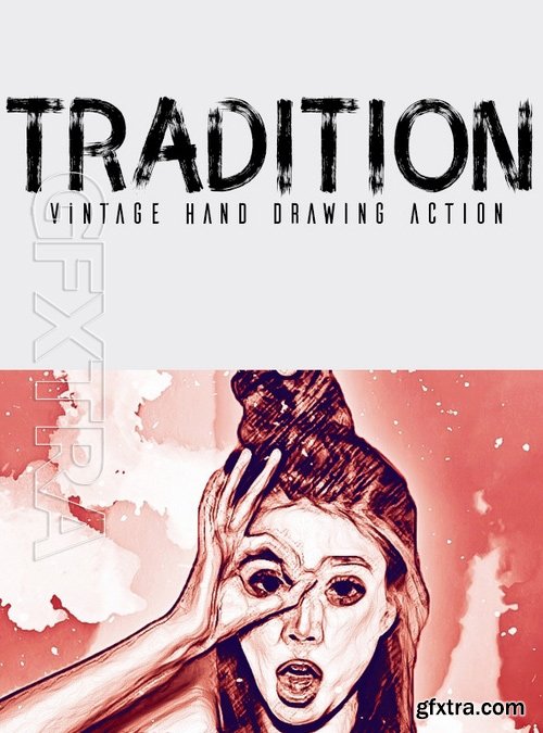 GraphicRiver - Tradition Vintage Hand drawing Photoshop Action 17494673