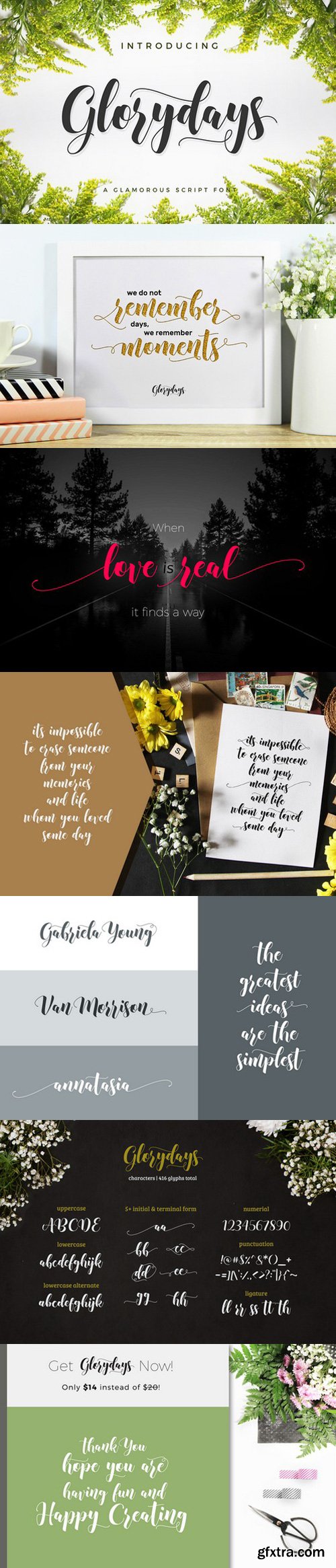 CM - Glorydays Script Fonts 846178