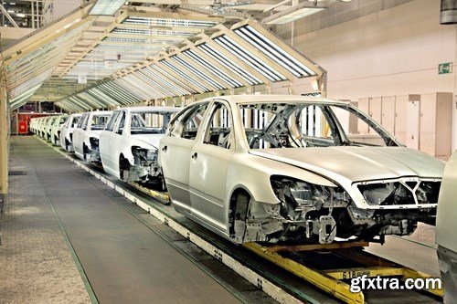 Robots in a car plant - 25 UHQ JPEG