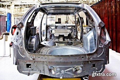 Robots in a car plant - 25 UHQ JPEG