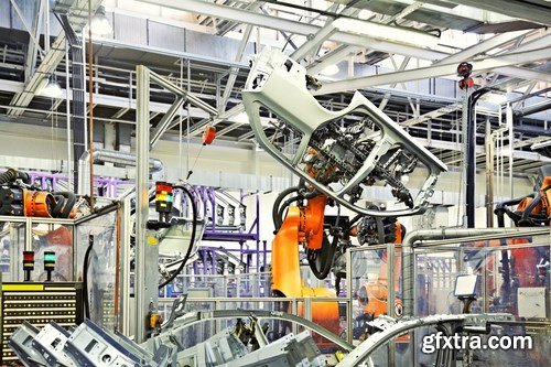 Robots in a car plant - 25 UHQ JPEG