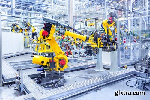 Robots in a car plant - 25 UHQ JPEG