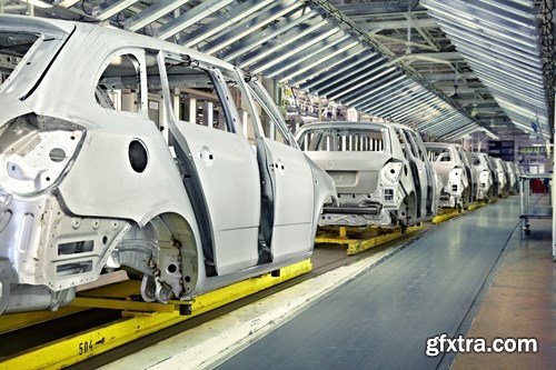 Robots in a car plant - 25 UHQ JPEG