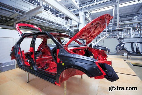 Robots in a car plant - 25 UHQ JPEG