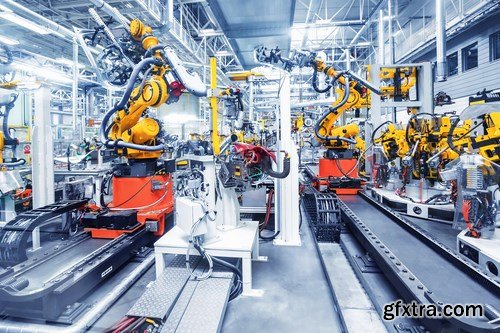 Robots in a car plant - 25 UHQ JPEG