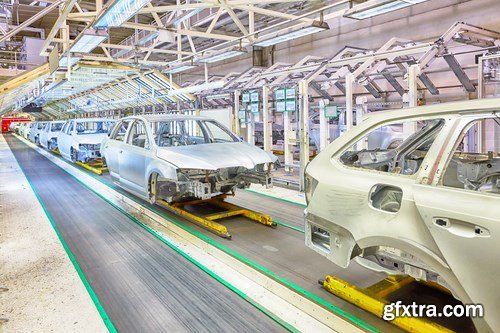 Robots in a car plant - 25 UHQ JPEG