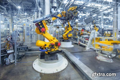 Robots in a car plant - 25 UHQ JPEG