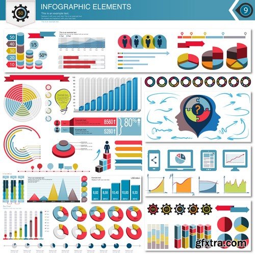 Infographic Elements Set 5X EPS