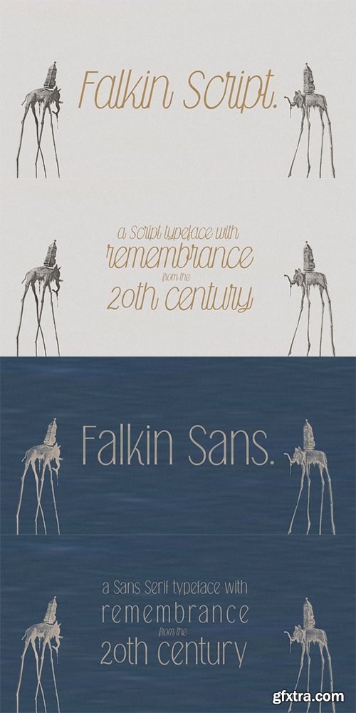 Falkin Font Family - 8 FONTS $199