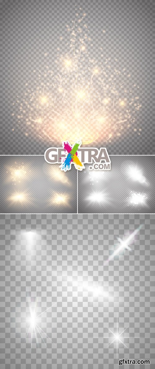 Light Effects Isolated Vector