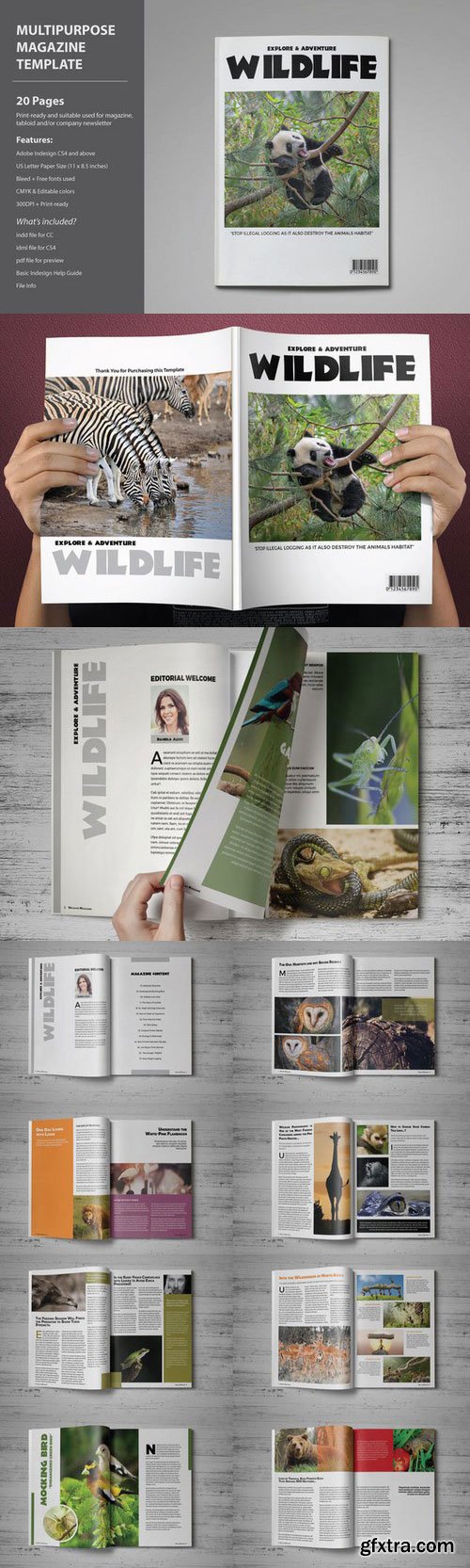 CM - Wildlife Magazine Template 329019