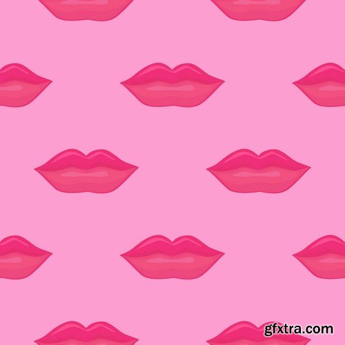 Lips pattern - 8 EPS