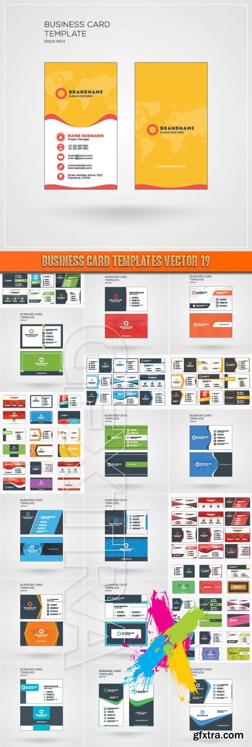 Business Card Templates vector 19