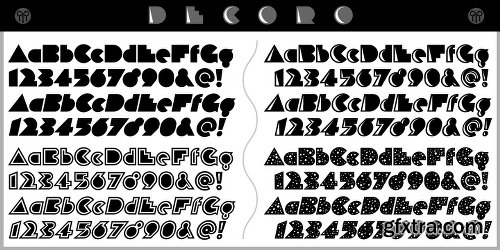 DeCoro Font Family - 8 Fonts $99