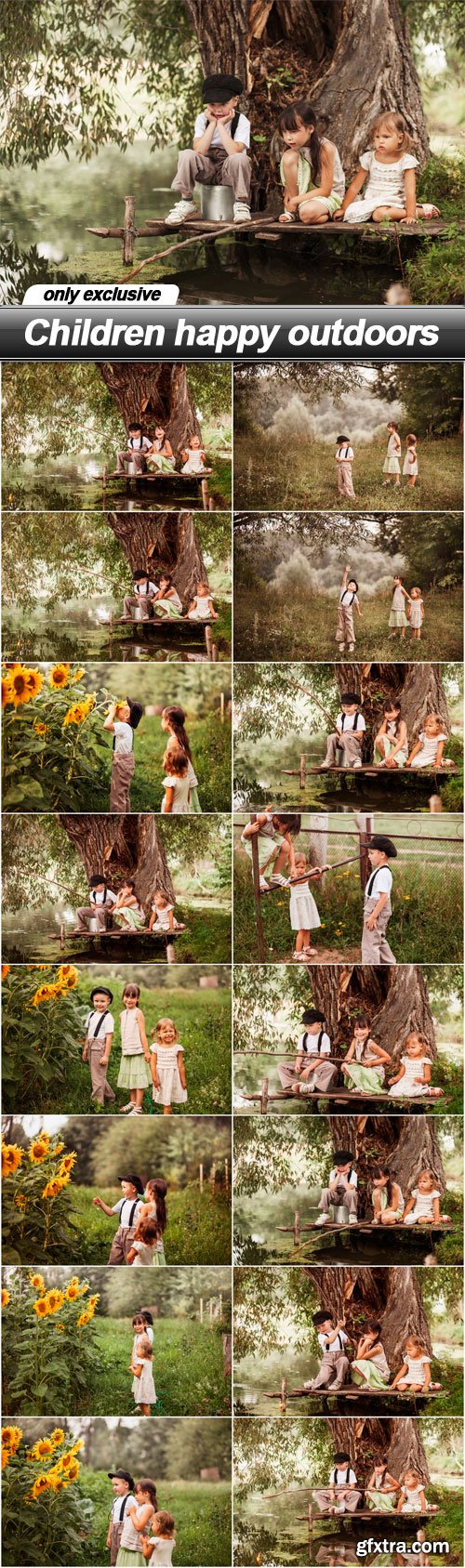 Children happy outdoors - 16 UHQ JPEG