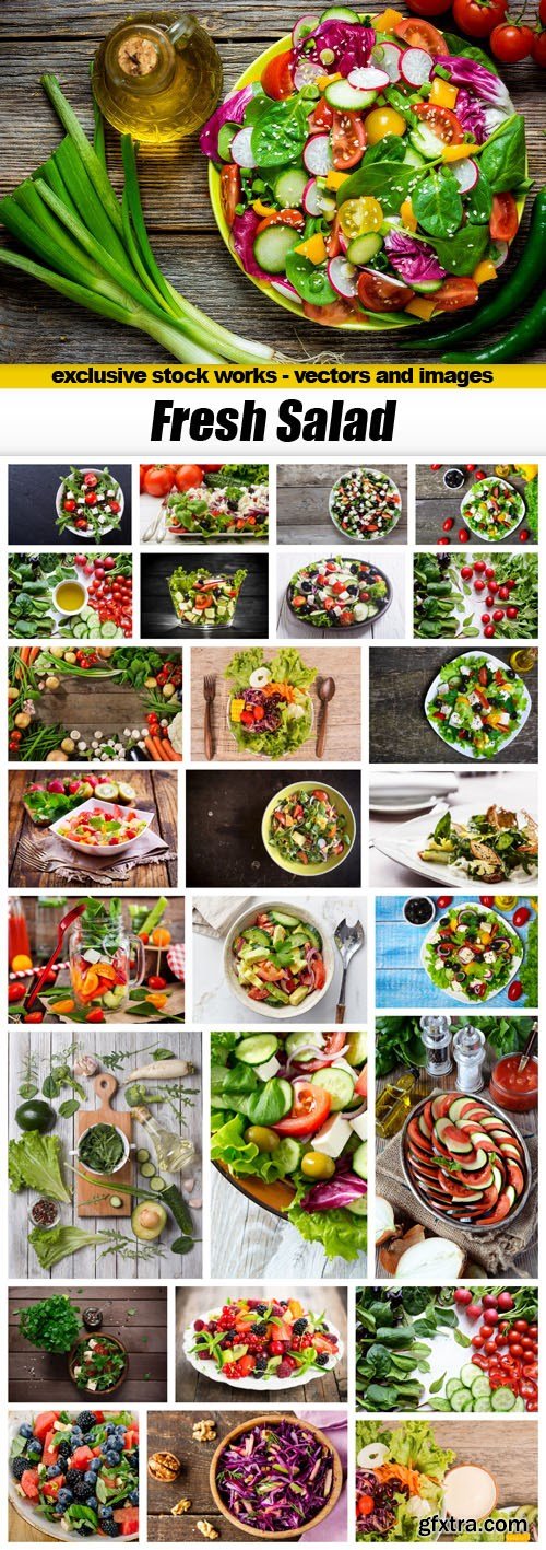 Fresh Salad - 27xUHQ JPEG