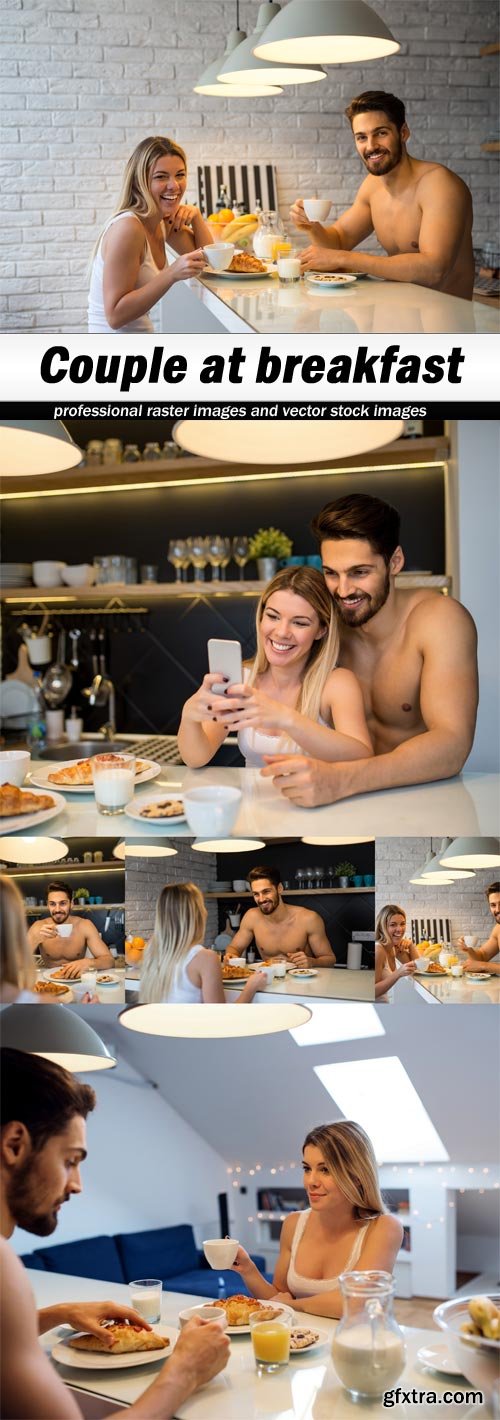 Couple at breakfast - 5 UHQ JPEG