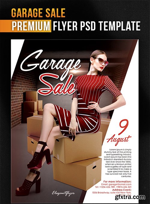 Garage Sale – Flyer PSD Template + Facebook Cover