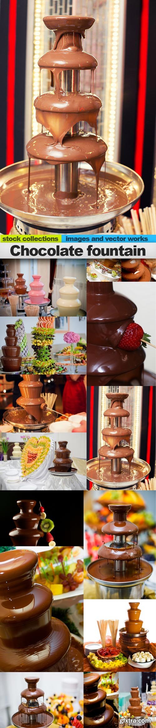 Chocolate fountain, 15 x UHQ JPEG