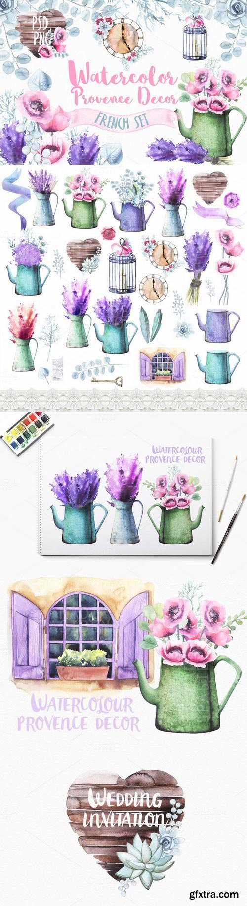 CM - Watercolor Provence Decor 288526