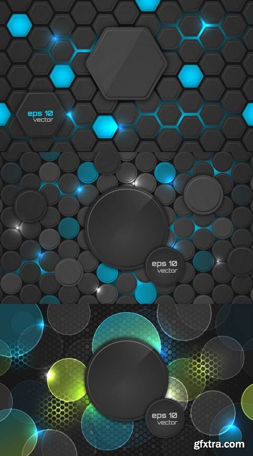 Dark Abstract Wallpaper with Circle Background