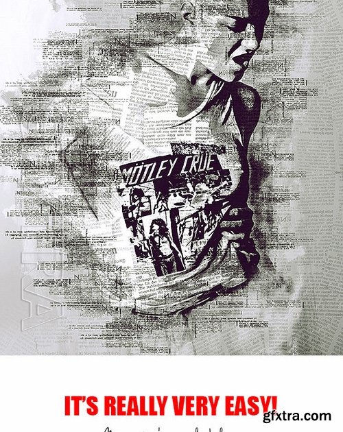 GraphicRiver - Newspaper Art Photoshop Action With Painting Effect 17461214