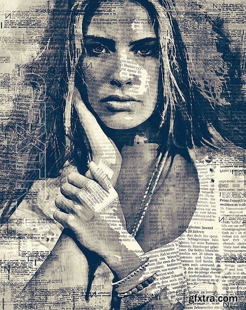 GraphicRiver - Newspaper Art Photoshop Action With Painting Effect 17461214