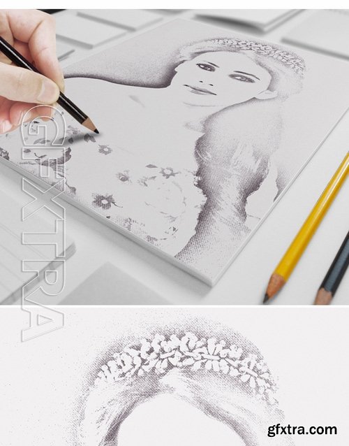 GraphicRiver - Sketch Art Photo Action 17444626