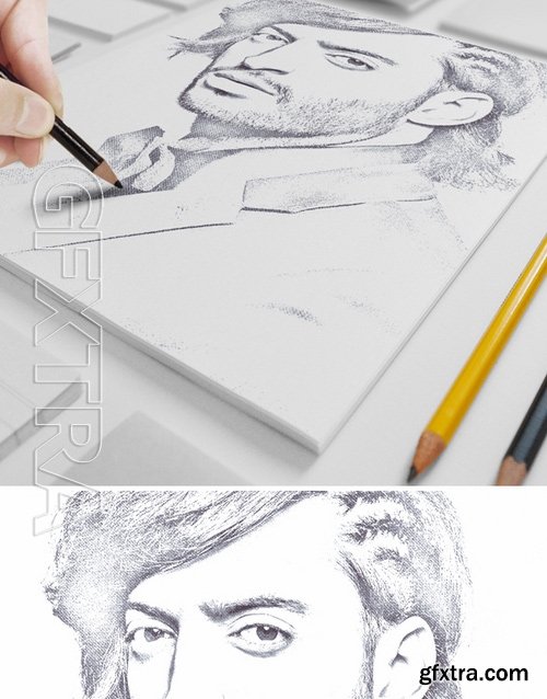 GraphicRiver - Sketch Art Photo Action 17444626