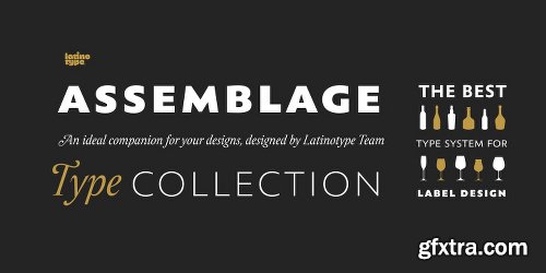 Assemblage Font Family - 9 Fonts $99