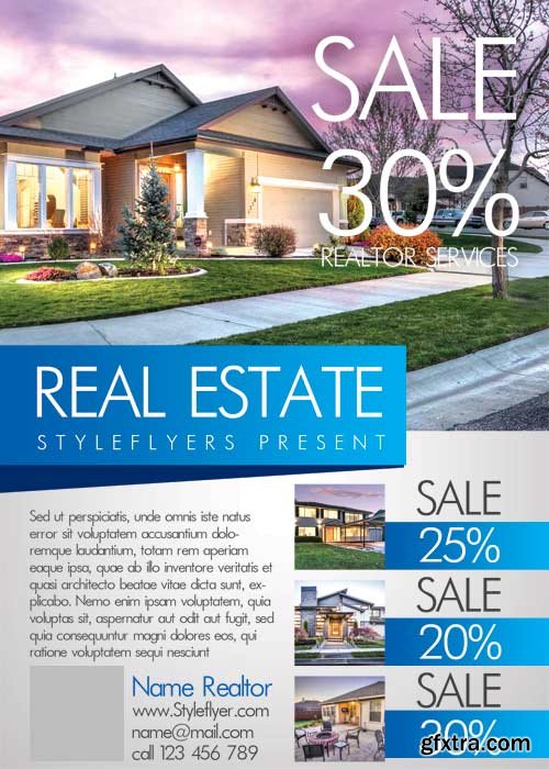 Real Estate V5 PSD Flyer Template