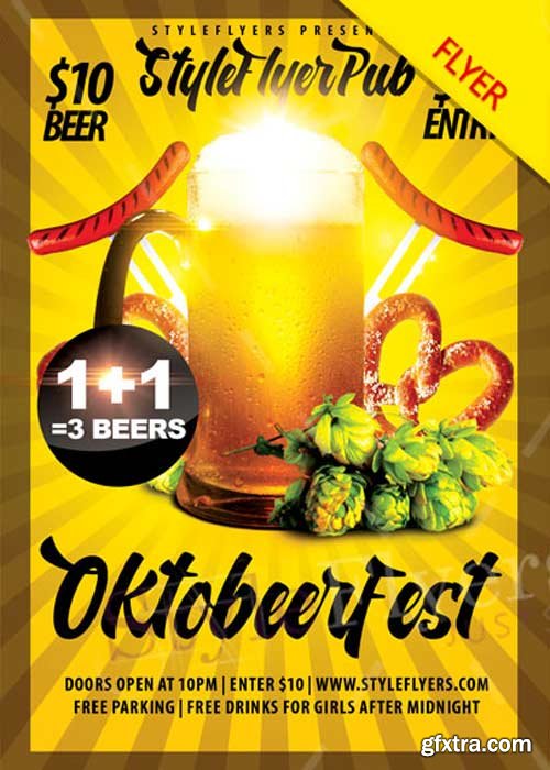 Oktobeerfest V12 PSD Flyer Template