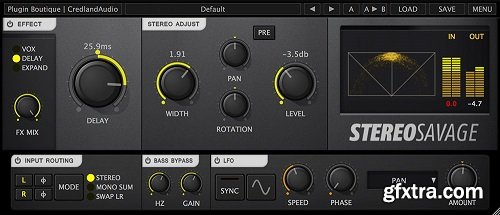 Credland Audio Stereo Savage v1.2.0 WiN OSX Incl Patch and Keygen-R2R