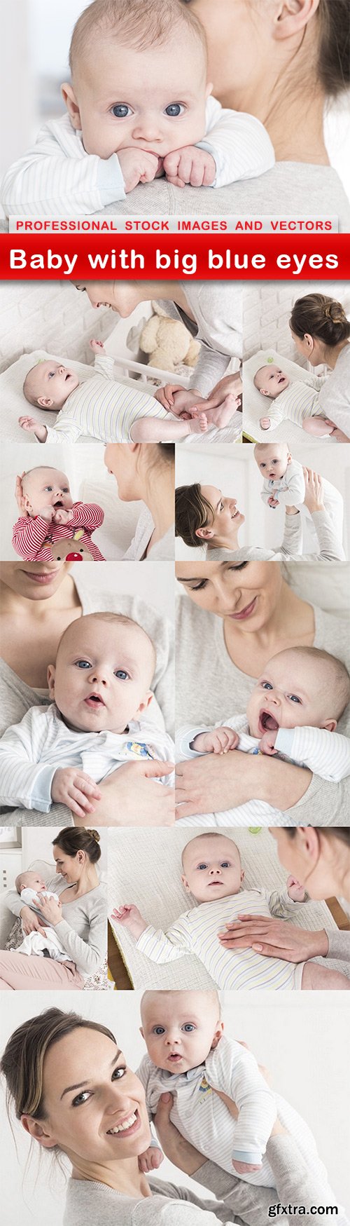 Baby with big blue eyes - 10 UHQ JPEG