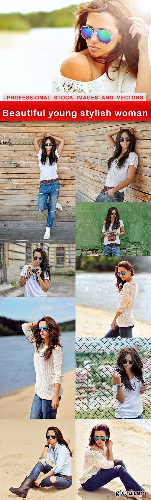 Beautiful young stylish woman - 10 UHQ JPEG