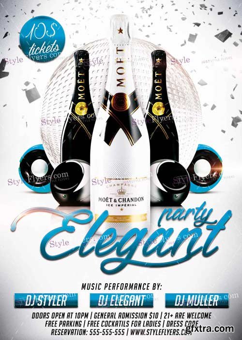 Elegant Party V7 PSD Flyer Template