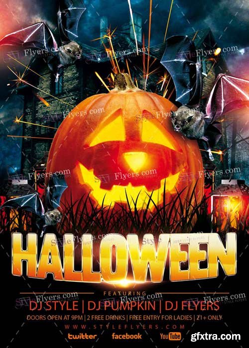 Halloween V15 PSD Flyer Template