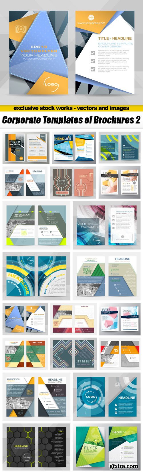 Corporate Templates of Brochures 2 - 20xEPS