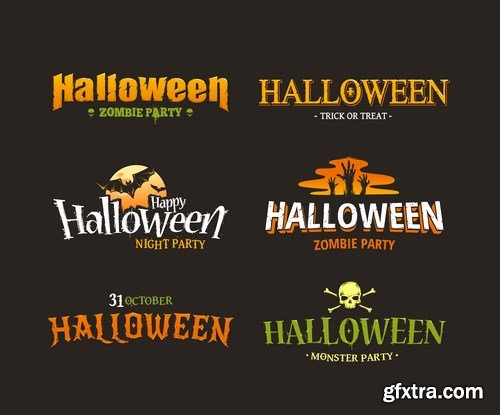 Halloween Party Design Elements - 20xEPS