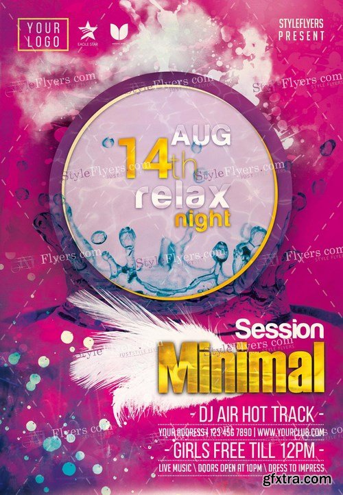 Minimal Session PSD Flyer Template + Facebook Cover