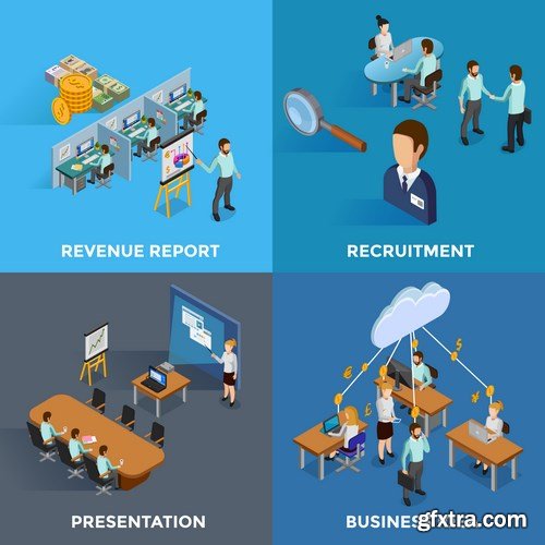 Flat Business Concept 5 - 25xEPS