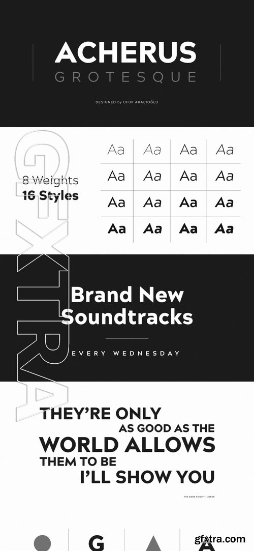 Acherus Grotesque Font Family - 16 Fonts $180